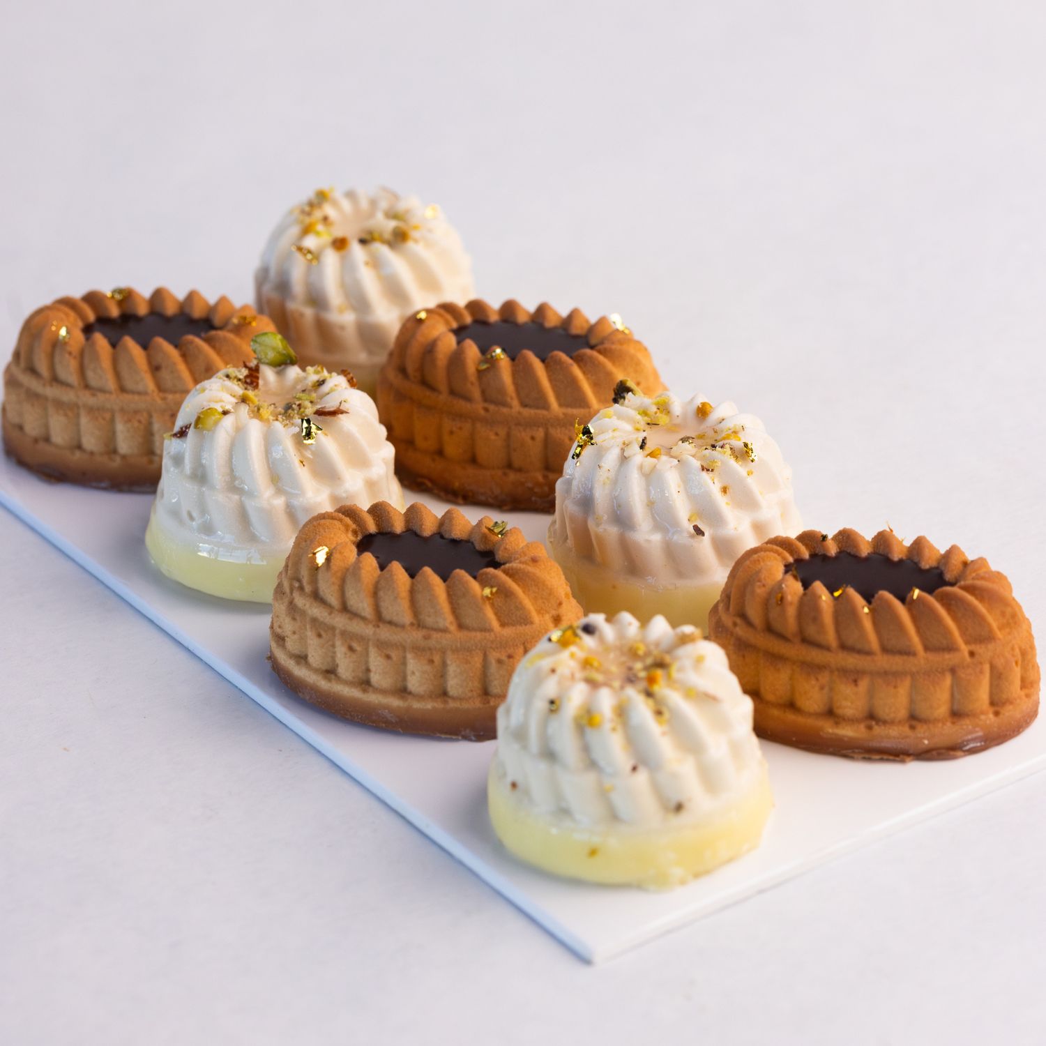 MIGNARDISE glacée chocolat noisette nougat poire