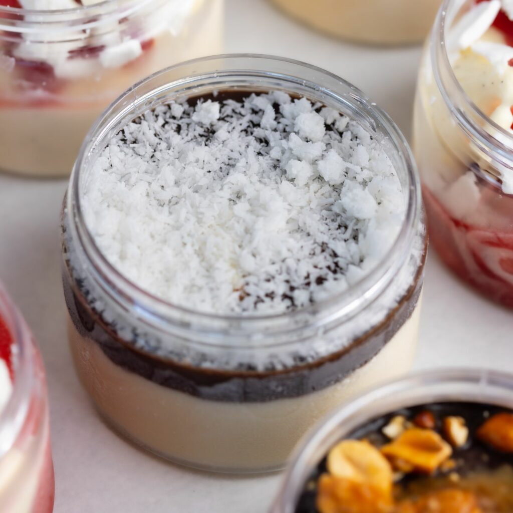 dessert coco givré chocolat