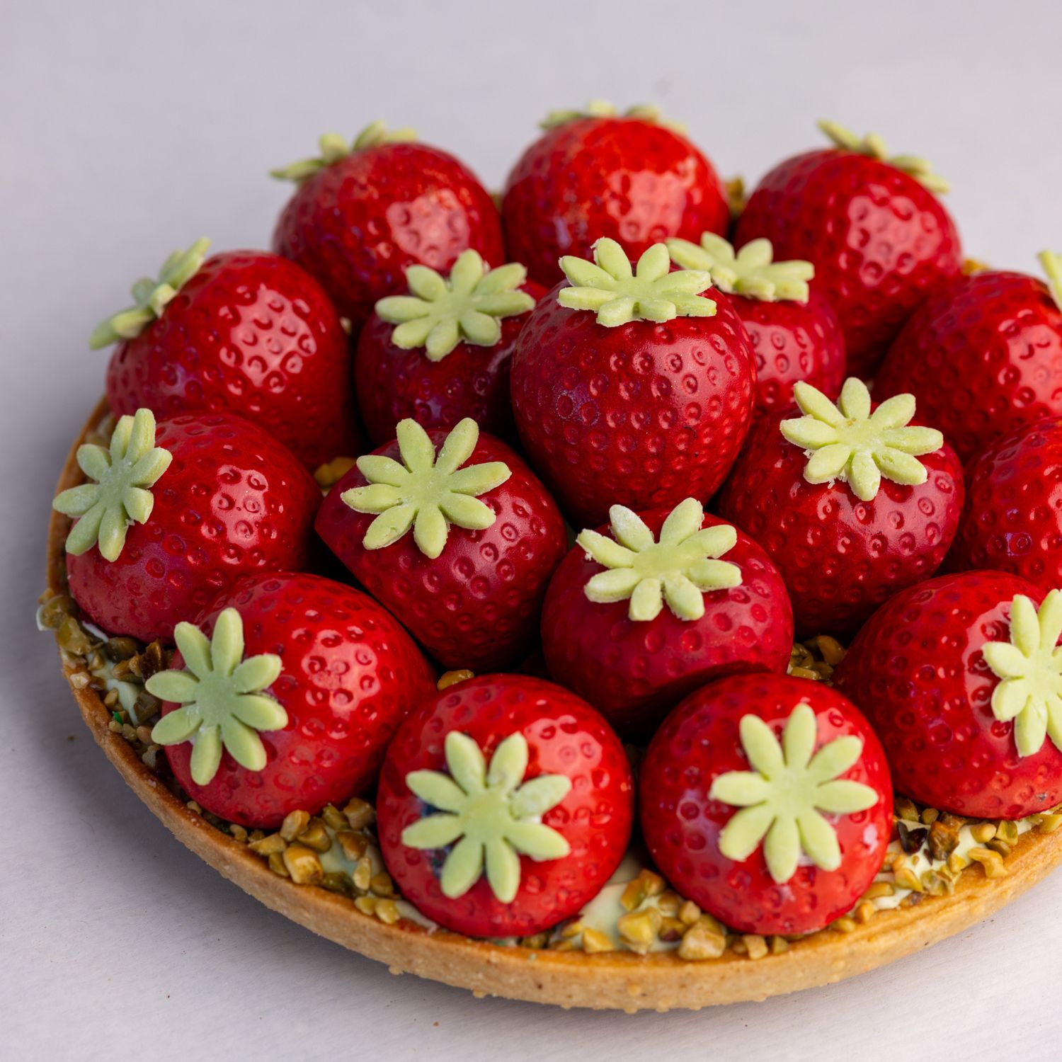 tarte fraise dessert glacé pistache a partager Perpignan